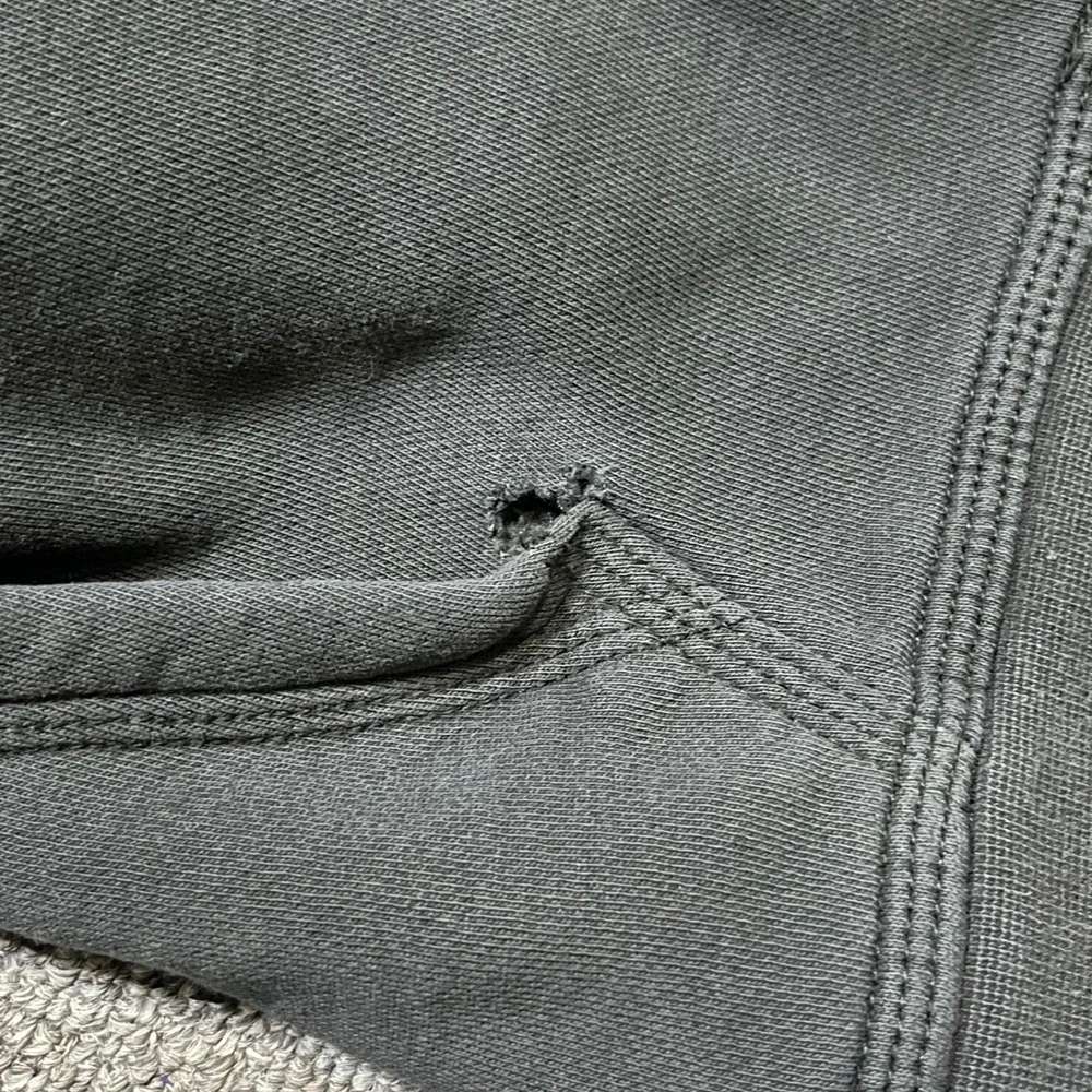 Nike Hoodie‎ Small Black Grey Spellout Logo Pullover Sweatshirt Pocket